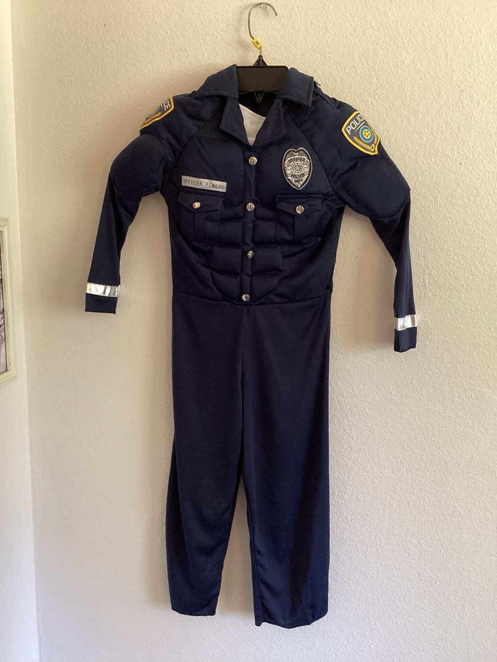 Kids Muscle Cop 3 Piece Costume Small